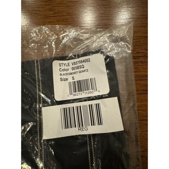 VINCE SZ S DOUBLE CHALK STRIPE DRAWSTRING BLACK/SMOKEY QUARTZ SHORTS NWT $145 - Picture 6 of 8